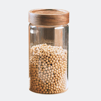 40oz Stash Jar With Wooden Lid Customized - Kitchen Accessories