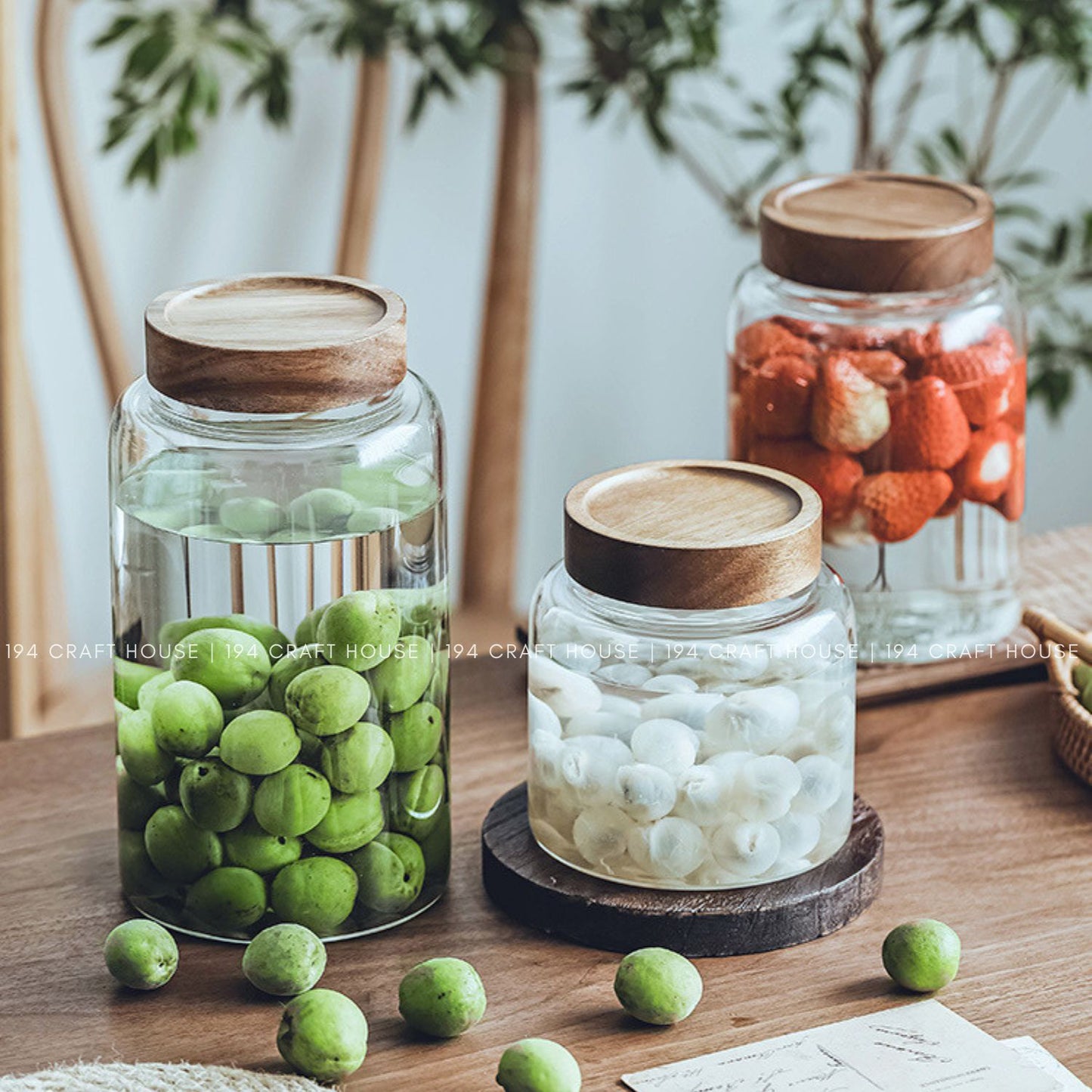 V-052-Pantry Glass Jar Storage