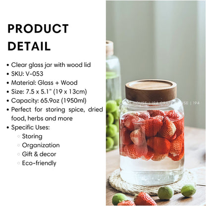 V-053-Pantry Canister Glass Jar