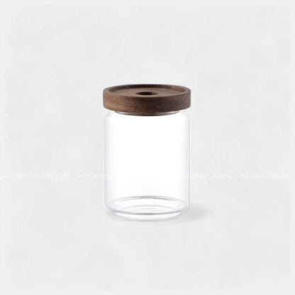 Glass Jar Food Storage Stackable Lid