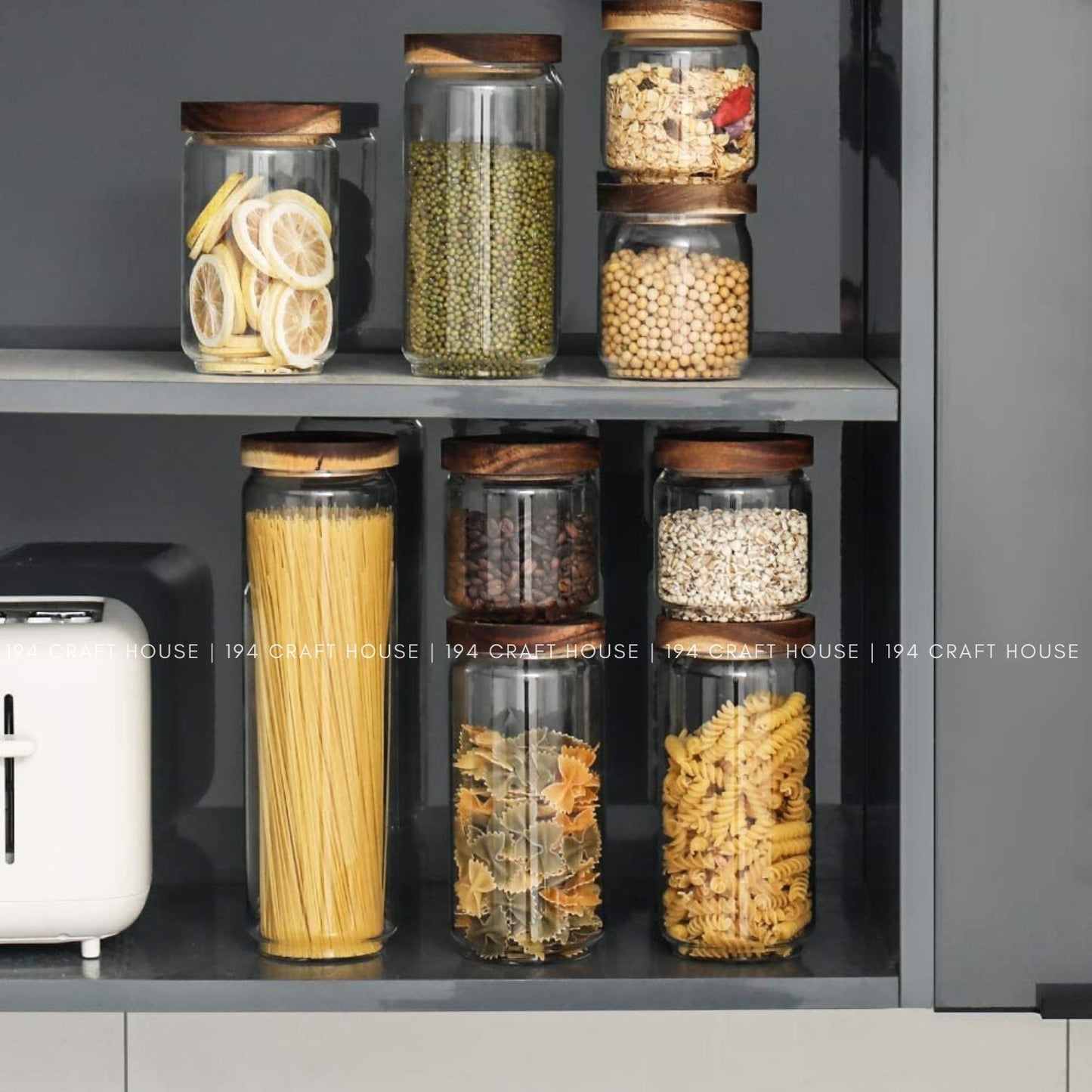 Food Glass Jar Kitchen Organization