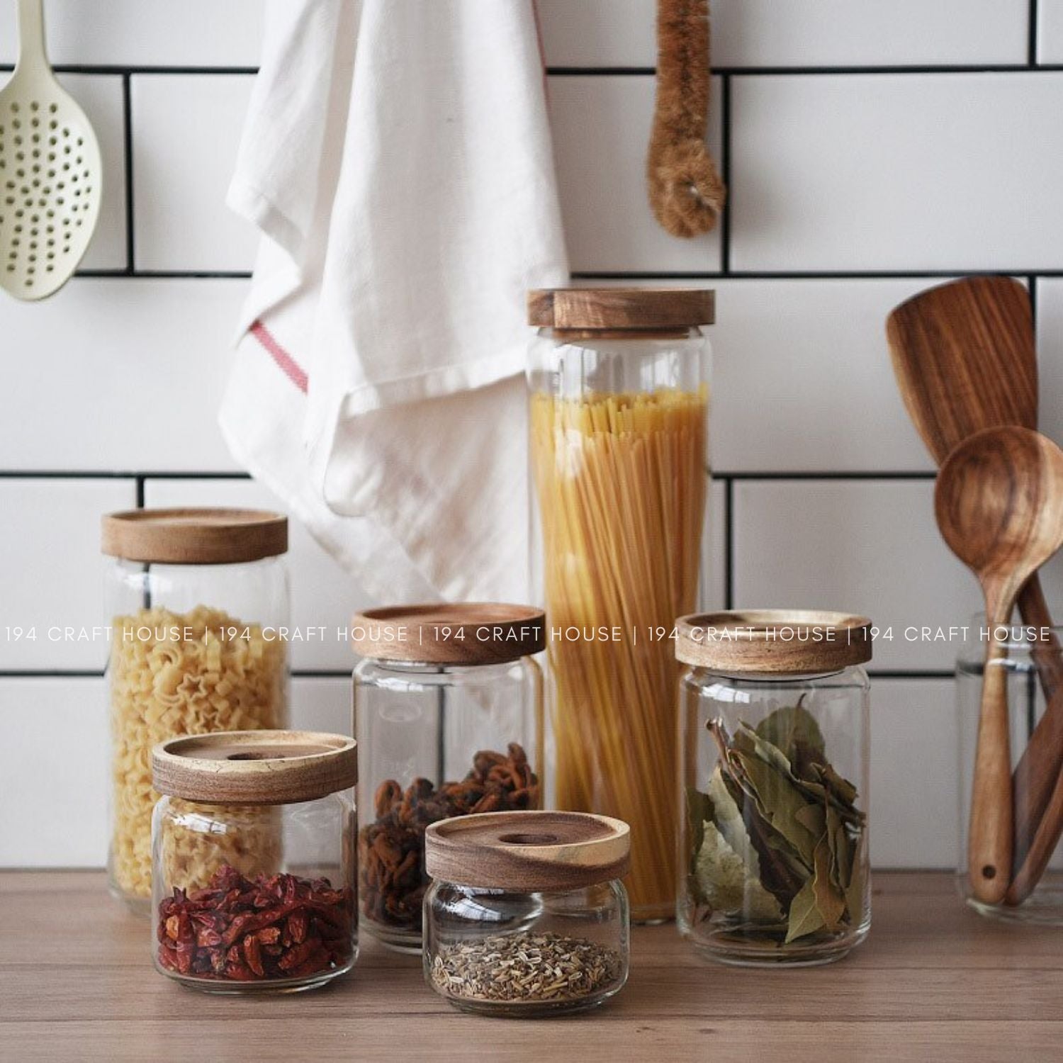 Food Glass Jar Kitchen Organization