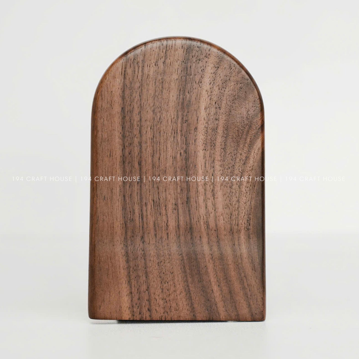 Custom Engraved Walnut Wooden Bookend: Personalized gift for Book Lover