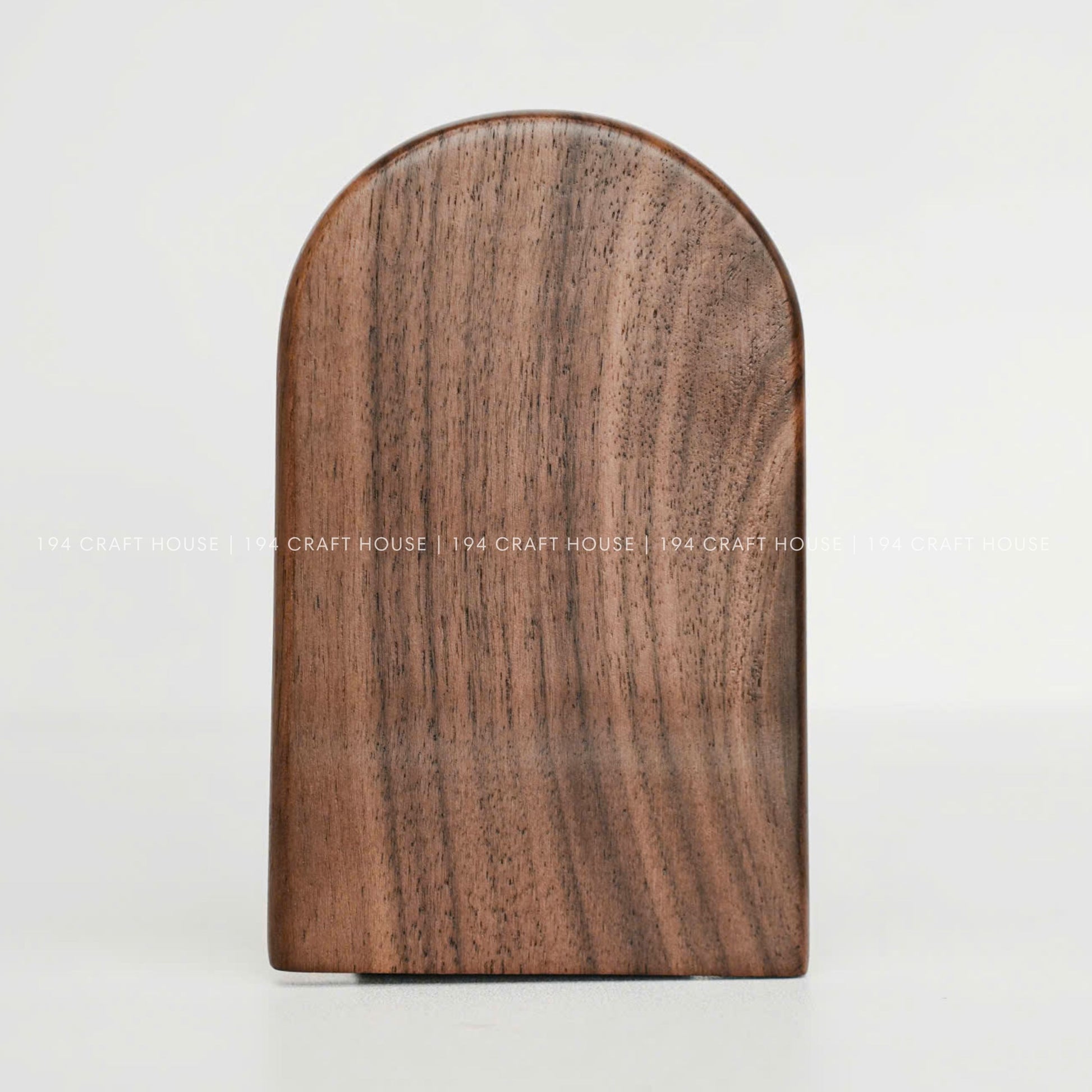 Custom Engraved Walnut Wooden Bookend: Personalized gift for Book Lover