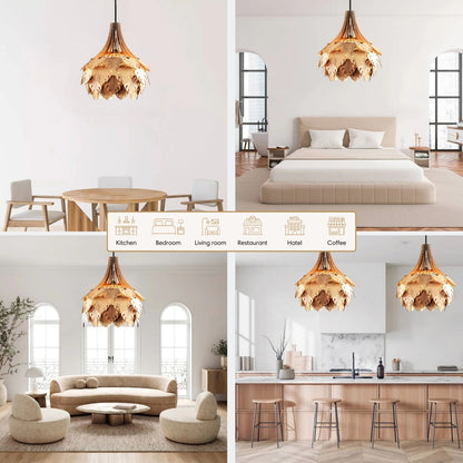 Monstera Leaf Wooden Pendant Light Uses