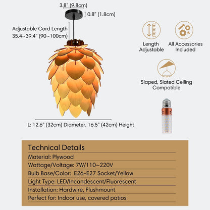 Pine-Cone-Wooden-Pendant-Light-Large-Size