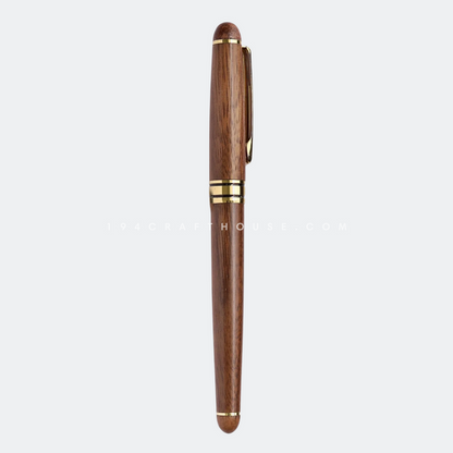 Dad - Engraved Walnut Wooden Gel Pen - Father's Day Gift