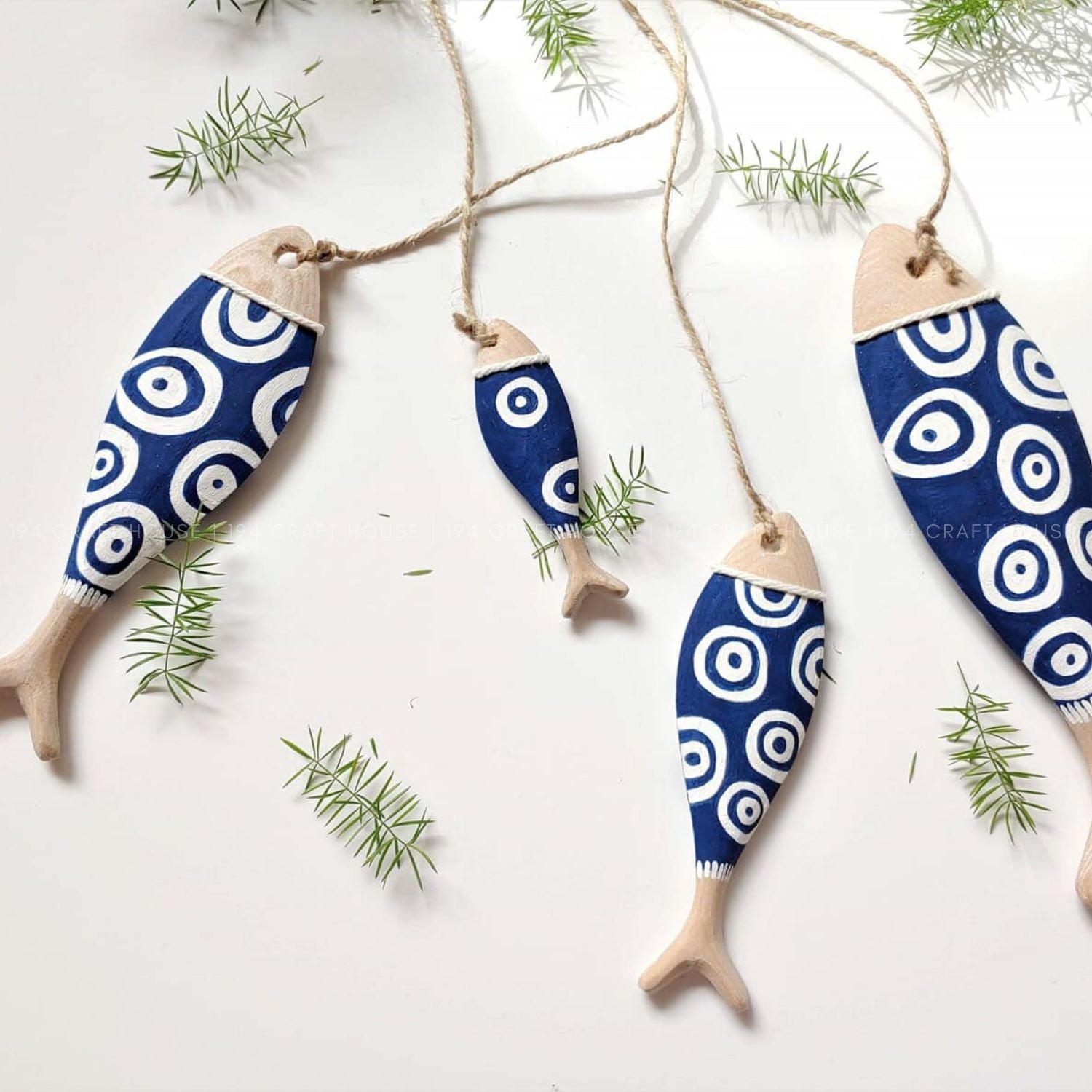 3D Unfinished Wooden Fish For Wall Hanging Decor, Blank Fish Cutout For DIY Craft Projects, 3D Wood Fish Toy For Hand Painted Creative Kid Art Gift