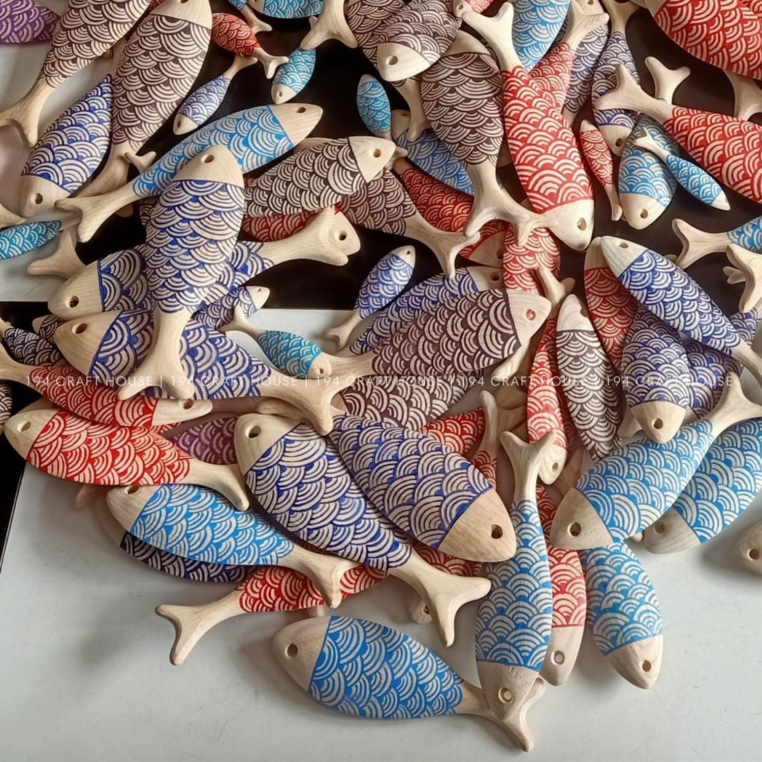 3D Unfinished Wooden Fish For Wall Hanging Decor, Blank Fish Cutout For DIY Craft Projects, 3D Wood Fish Toy For Hand Painted Creative Kid Art Gift