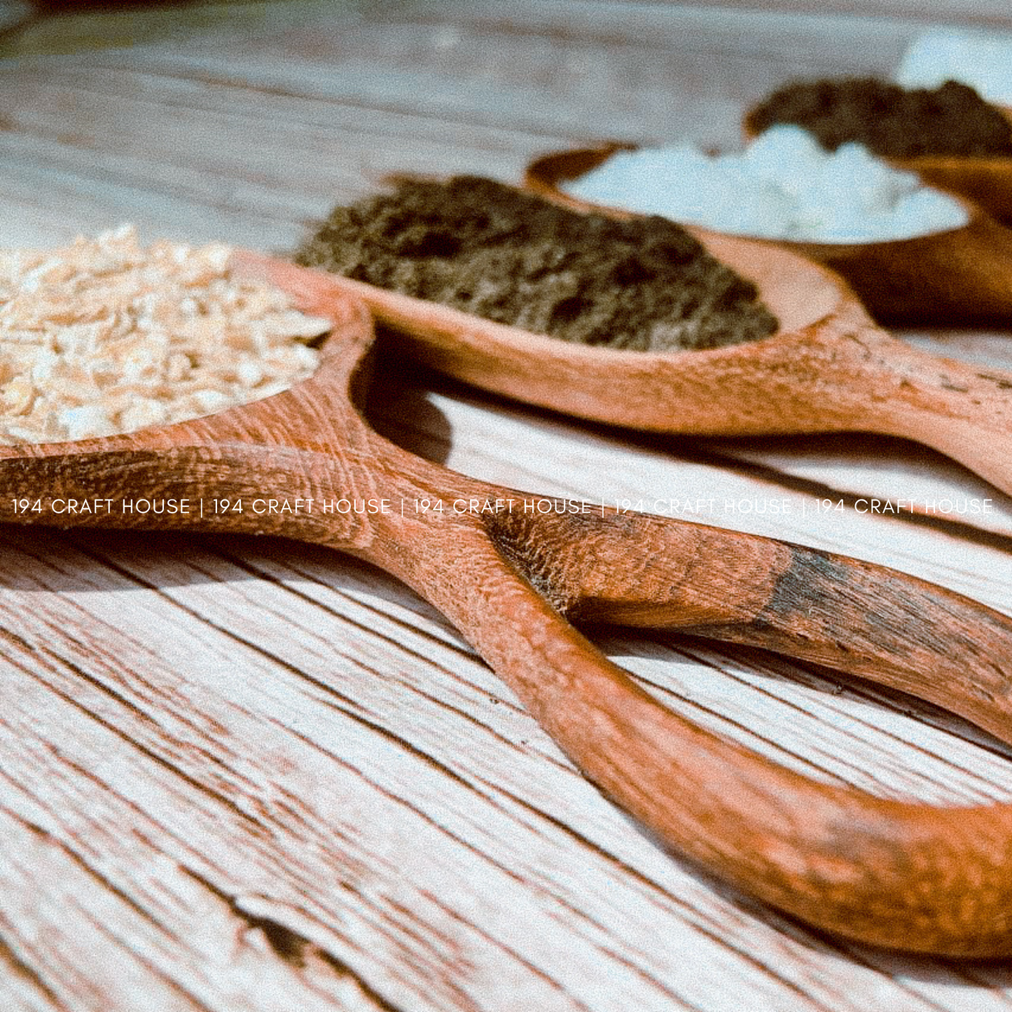 Handcrafted Fish Tail-Shaped Small Wooden Spoon