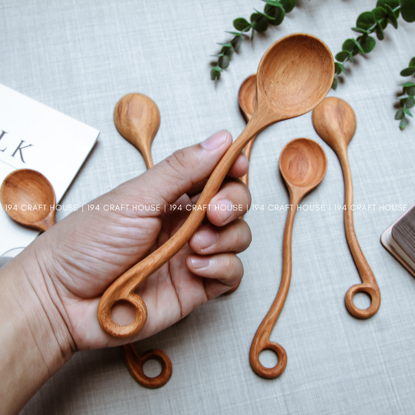 Handcrafted Wooden Spoon - Kitchen Cooking Utensils
