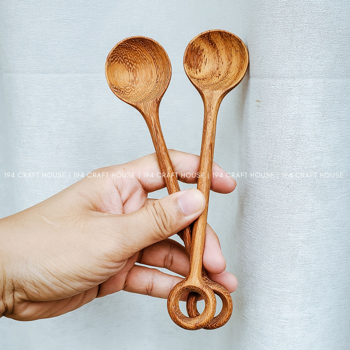 Handcrafted Design Wooden Spoon - Kitchen Cooking Utensils