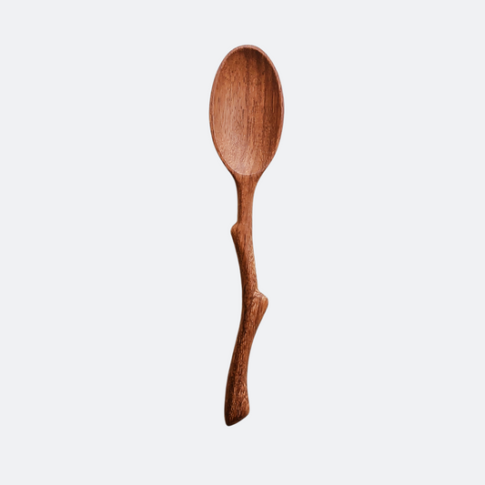 Handcrafted Branch Tree Handle Wooden Serving Spoon