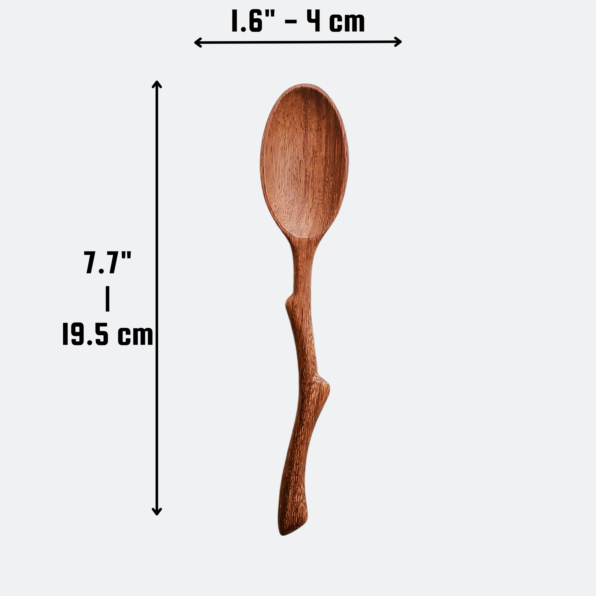 Handcrafted Branch Tree Handle Wooden Serving Spoon - Kitchen Serving Utensils