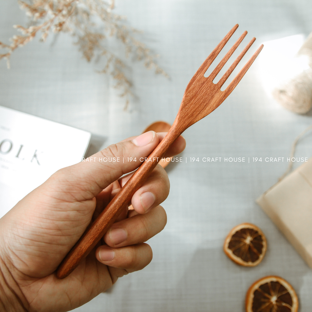 Handcrafted Handle Wooden Fork - Kitchen Utensils