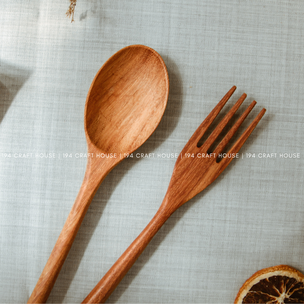 Handcrafted Handle Wooden Fork - Kitchen Utensils