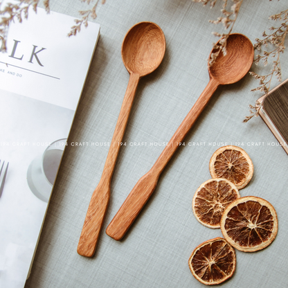 Long Handle Wooden Spoon - Kitchen Serving Utensils