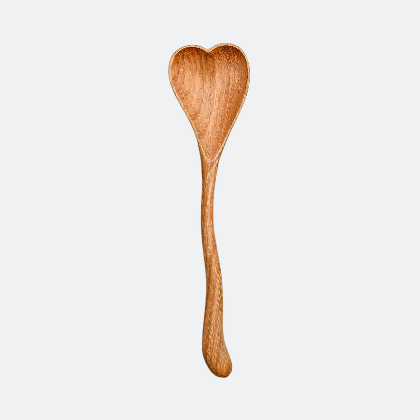 Handcrafted Wiggle Wooden Heart Spoon - Kitchen Cooking Utensils